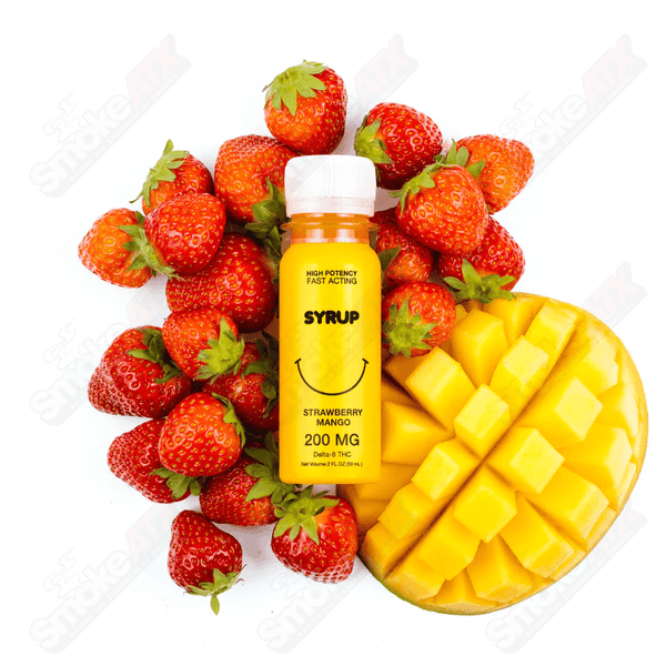 Strawberry Mango Syrup 200mg D8 2fl oz Sweet Life by Qwin - Smoke ATX