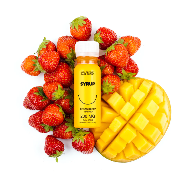 Strawberry Mango Syrup 200mg D8 2fl oz Sweet Life by Qwin - Smoke ATX