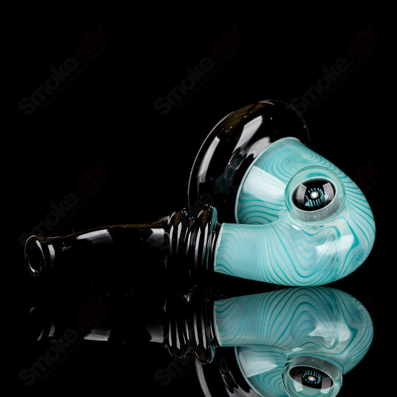 Stealie Milli Sherlock (White/Aqua Linework with Black Accents) JMass - Smoke ATX