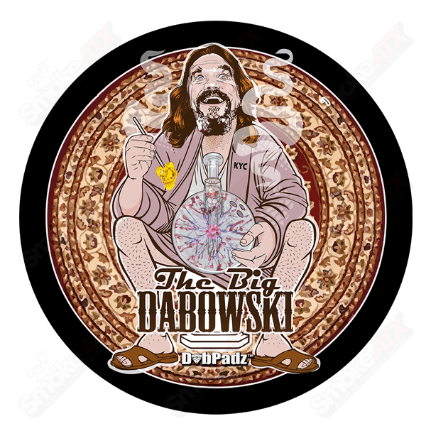 8in The Big Dabowski Fabric Dab Padz - Smoke ATX