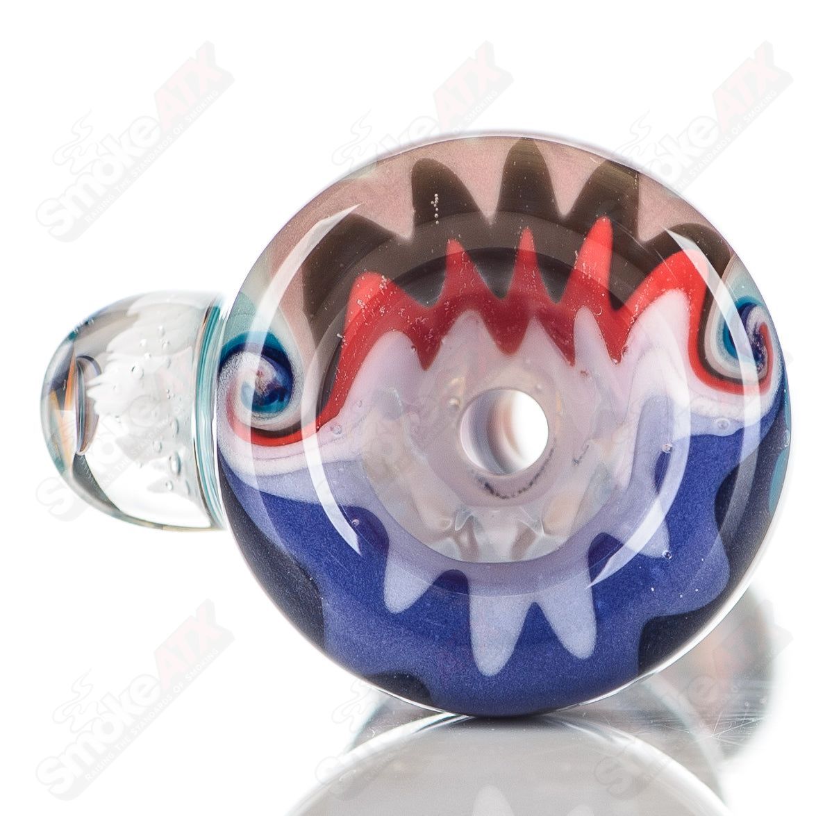 #6 Wig Wag Chillum Katy Wright Glass - Smoke ATX