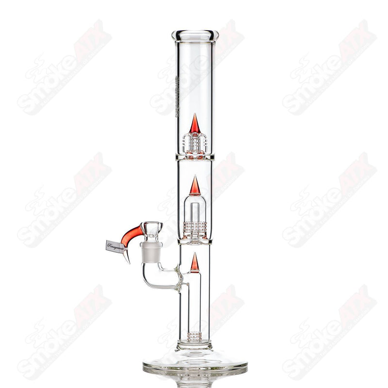 50mm Mini Grid Dome Fixed 360 Straight Neck w Splash Guard (Pomegranate) Sovereignty - Smoke ATX