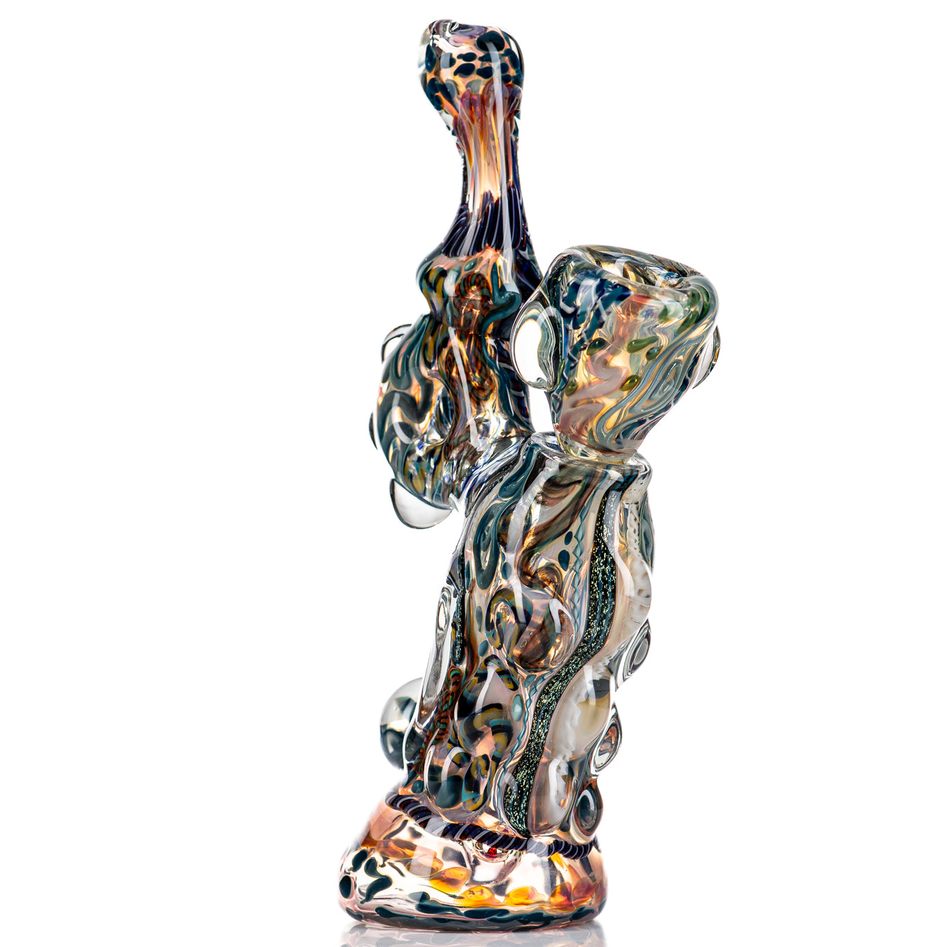 ISO Chaos Sherlock Bubbler w/14mm Bowl by Molten - Smoke ATX 