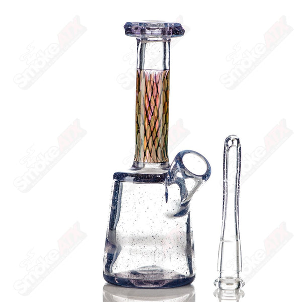 #2 Faceted UV/CFL Mini Rig BCM Glass - Smoke ATX