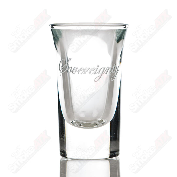 Shot Glass w/ Logo (Full) Sovereignty - Smoke ATX