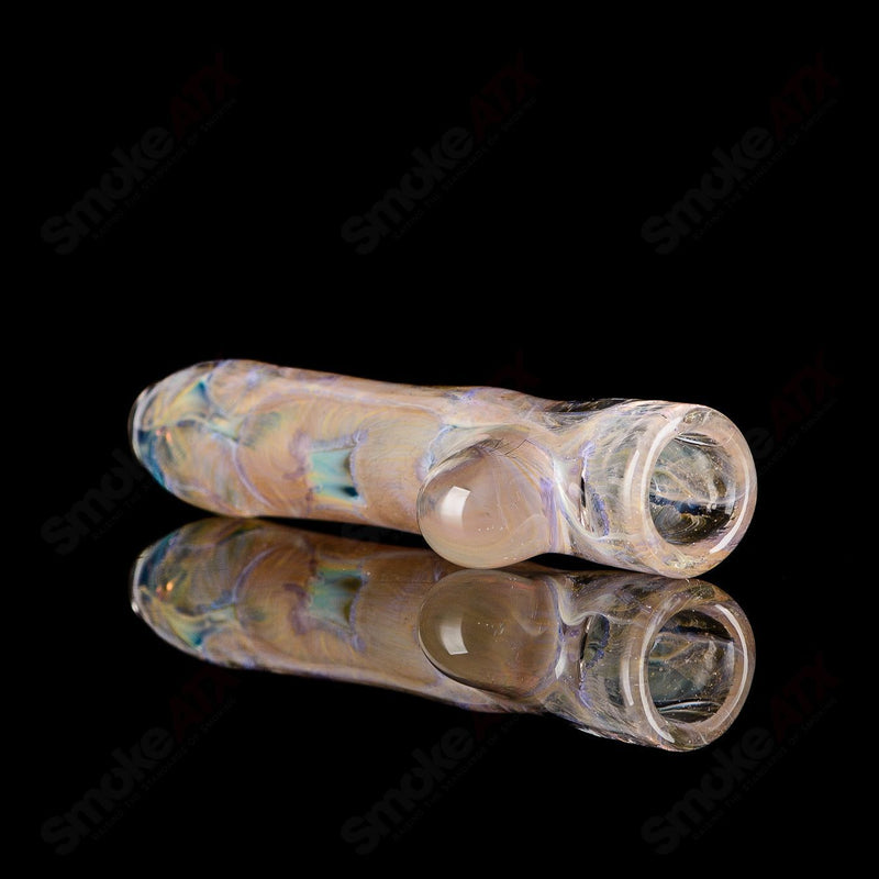 #16 I/O Worked Chillum Signed - JMK Glass