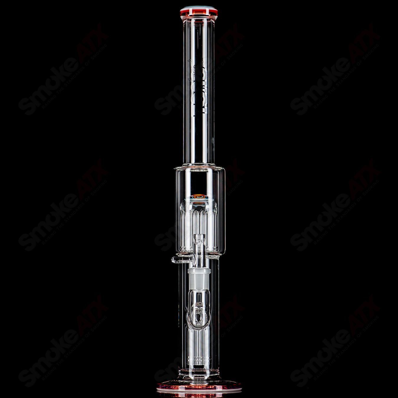 4 18mm 7/13 Arm Perc w/ Reversal Caps Toro Glass - Smoke ATX