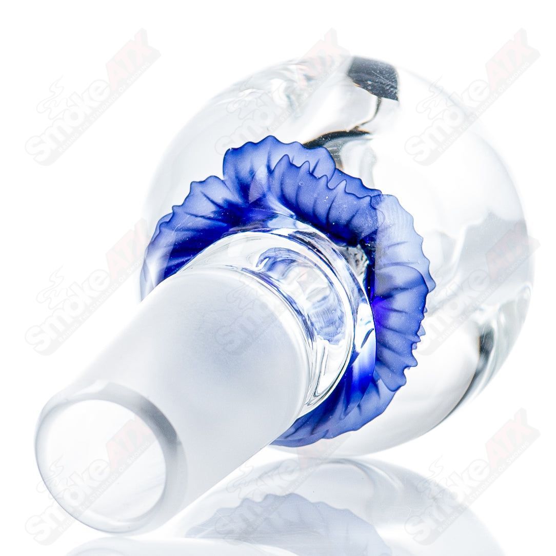 4 18mm Flower Marble Bowl by Swan Glass - Smoke ATX