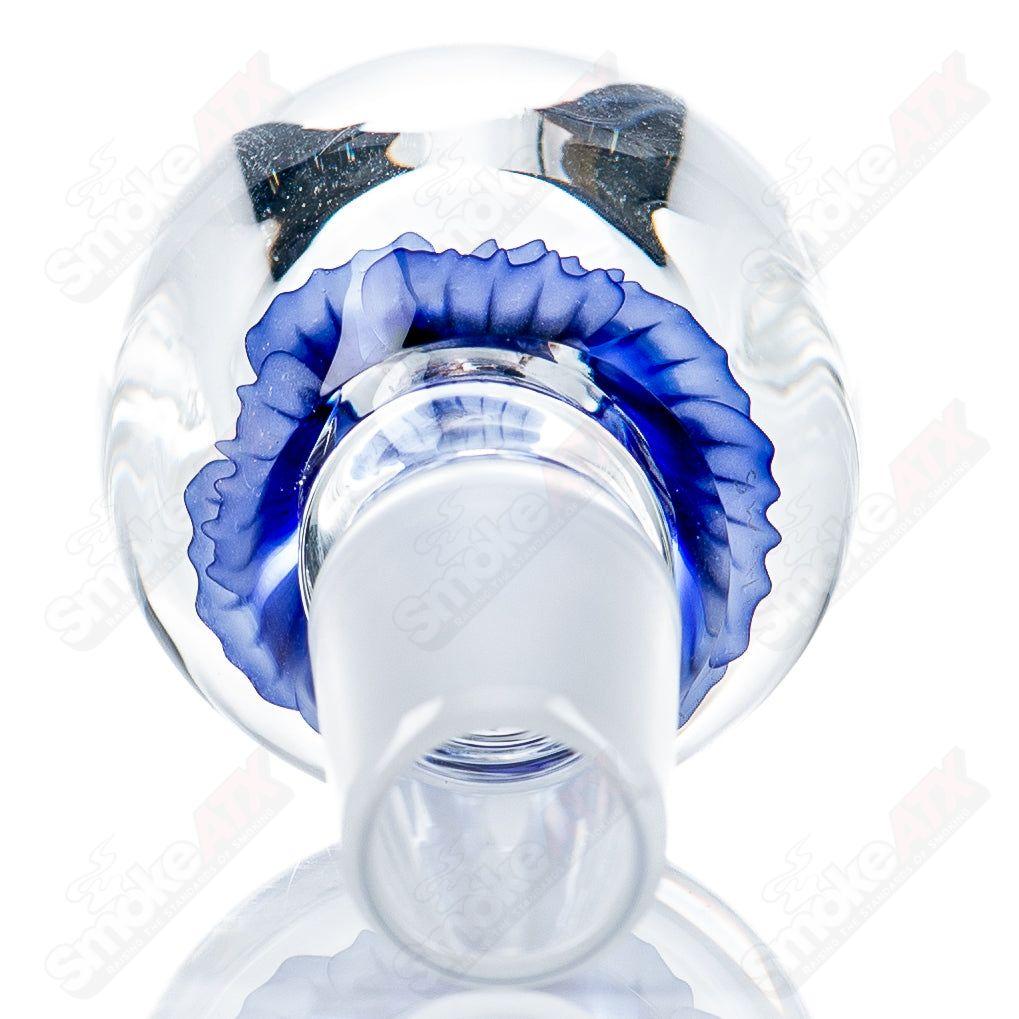 4 18mm Flower Marble Bowl by Swan Glass - Smoke ATX