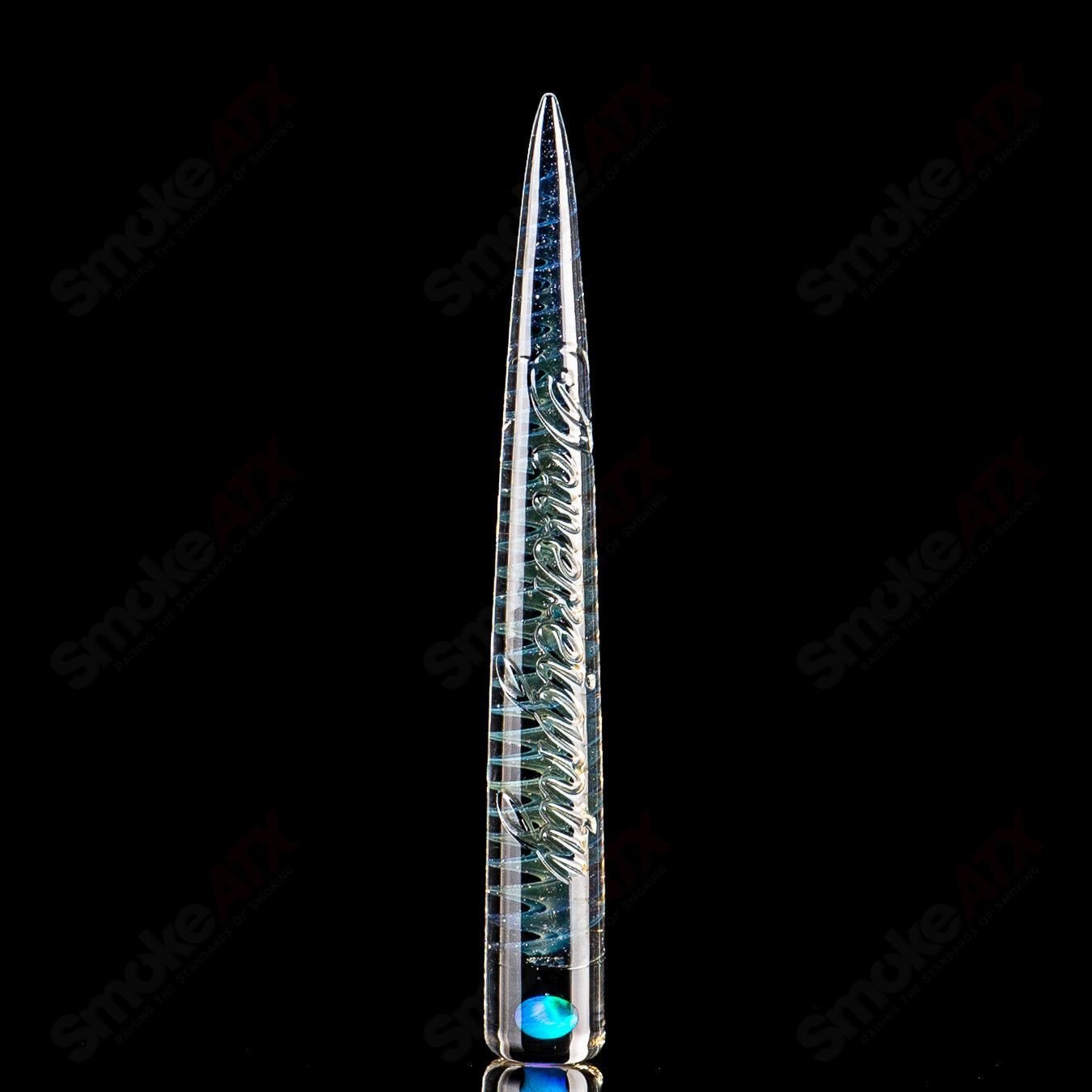 4 Opal Accent Spiral Poker Tool Sovereignty Glass - Smoke ATX