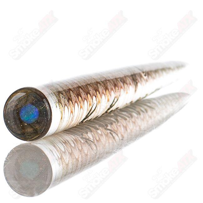 4 Opal Accent Spiral Poker Tool Sovereignty Glass - Smoke ATX