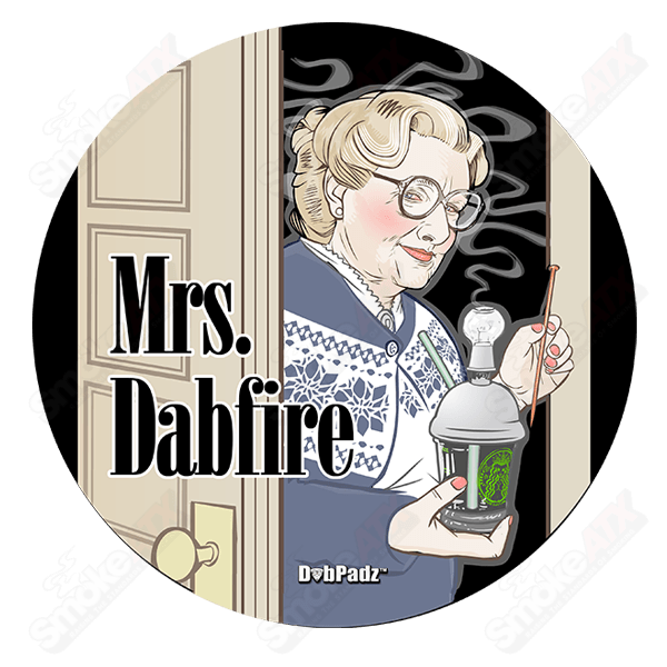 8in Mrs. Dabfire Fabric Dab Padz - Smoke ATX