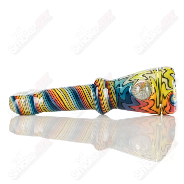 #1 Wig Wag Chillum Katy Wright Glass - Smoke ATX