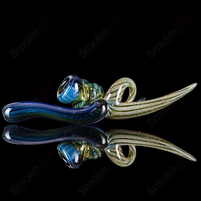 Raptor Hand Pipe Dosh Glass - Smoke ATX