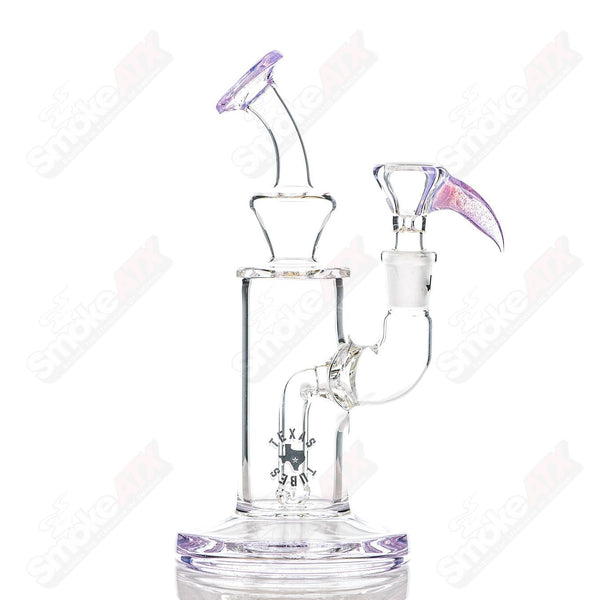 8in 14mm Rig w/ Flower Bowl (Pink Slyme) Texas Tubes - Smoke ATX