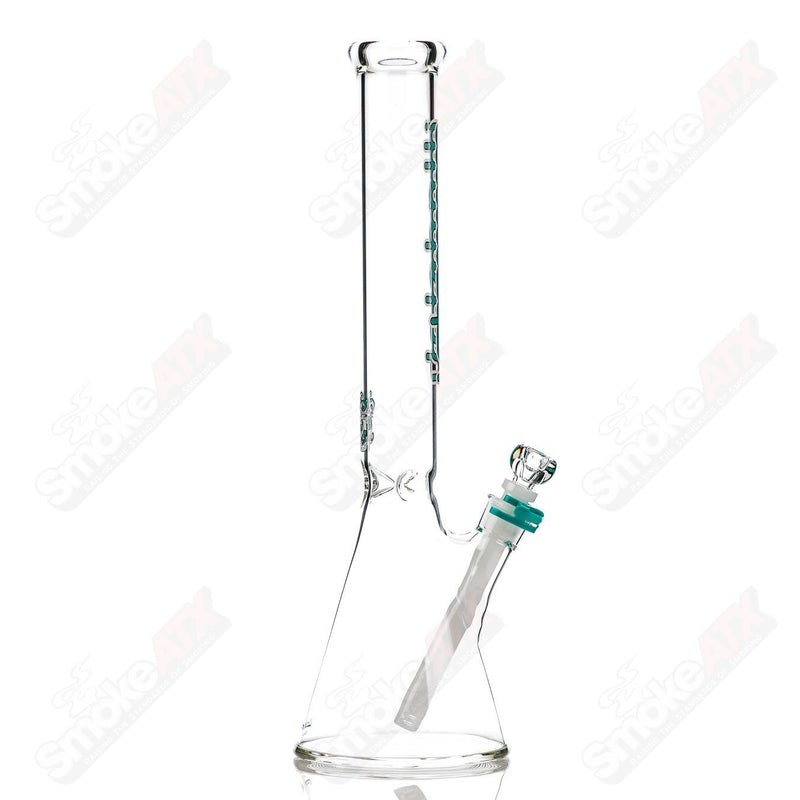 17" 5mm (Teal) Short Beaker Illadelph - Smoke ATX