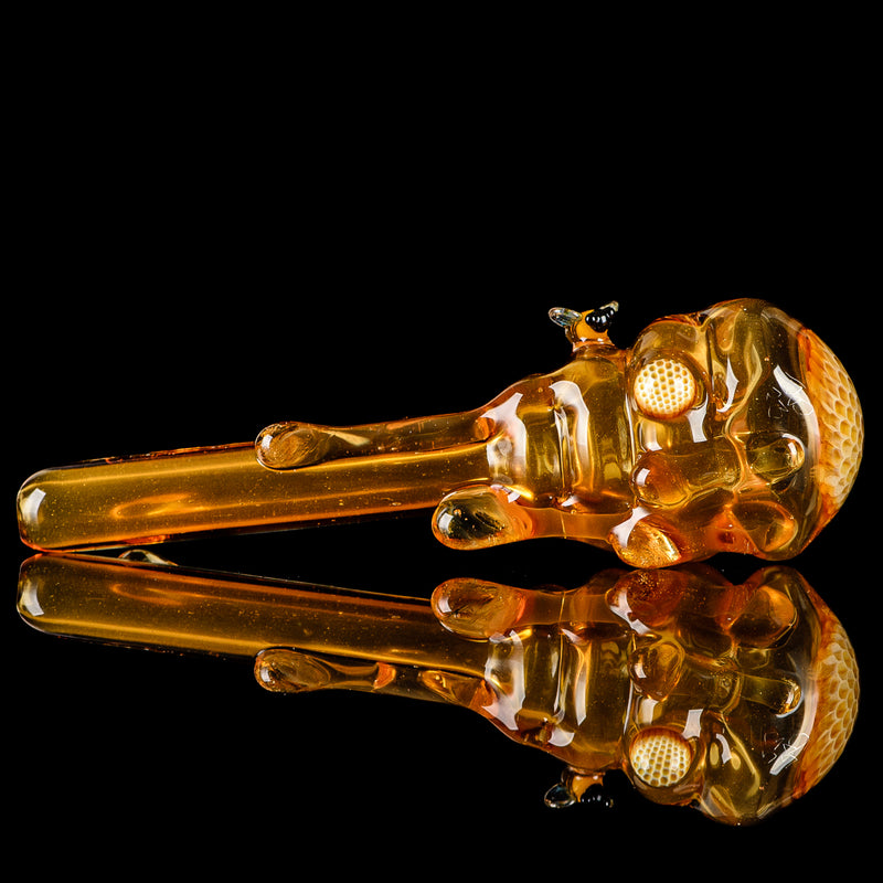 Beehive Honeycomb Spoon Hand Pipe Joe P Glass - Smoke ATX