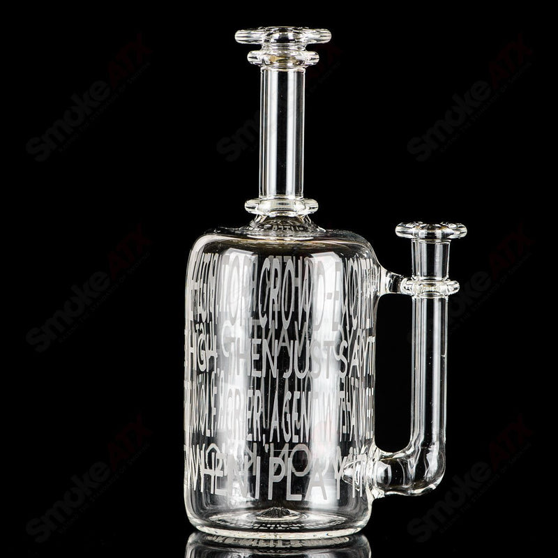 Etched Lyric Rig (Dead Prez/Hip-Hop) Kage Glass - Smoke ATX