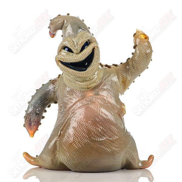 Oogie Boogie Squat Lock Dry Pipe Ghost Glass - Smoke ATX