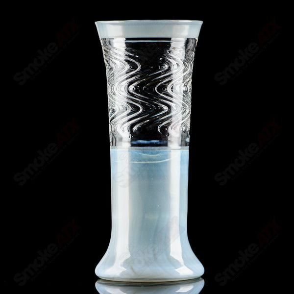 #1 Worked Scalloped Pint Cup by GK Melts - Smoke ATX