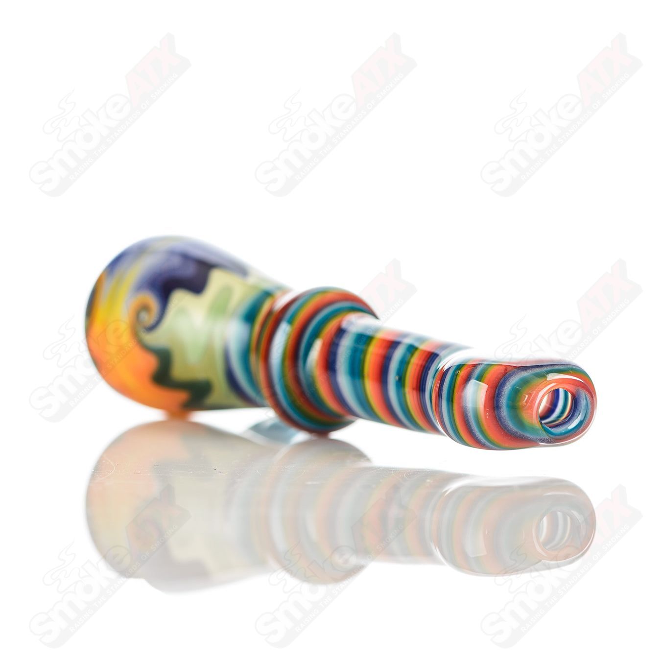 #16 Wig Wag Chillum Katy Wright Glass - Smoke ATX
