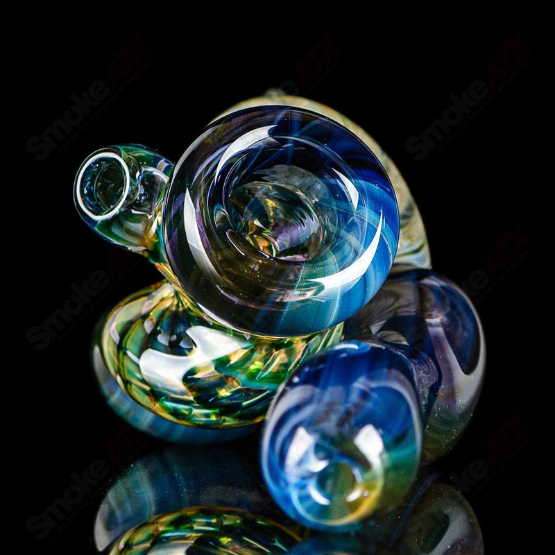 Raptor Hand Pipe Dosh Glass - Smoke ATX