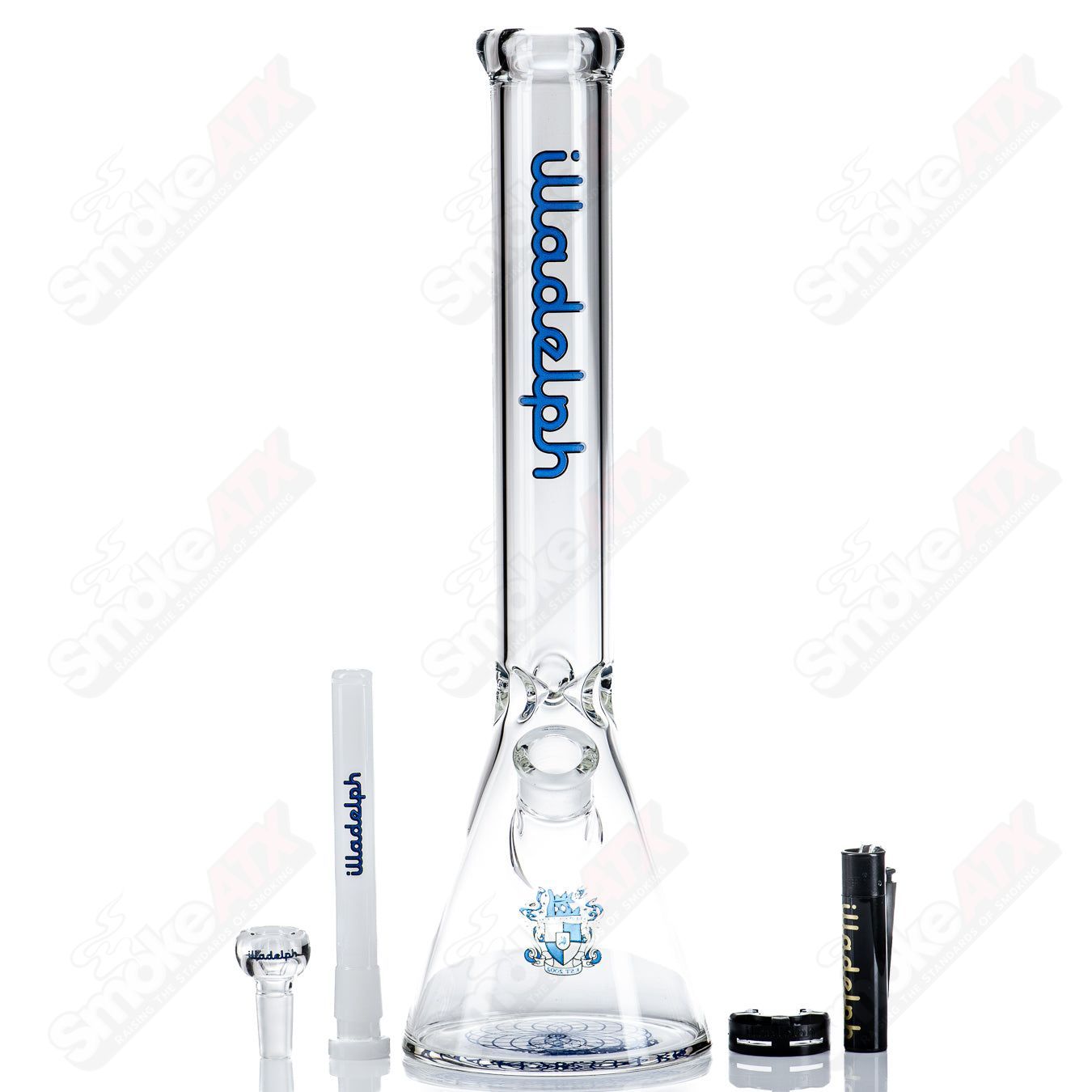 45mm Royal Blue 15" Beaker Illadelph - Smoke ATX
