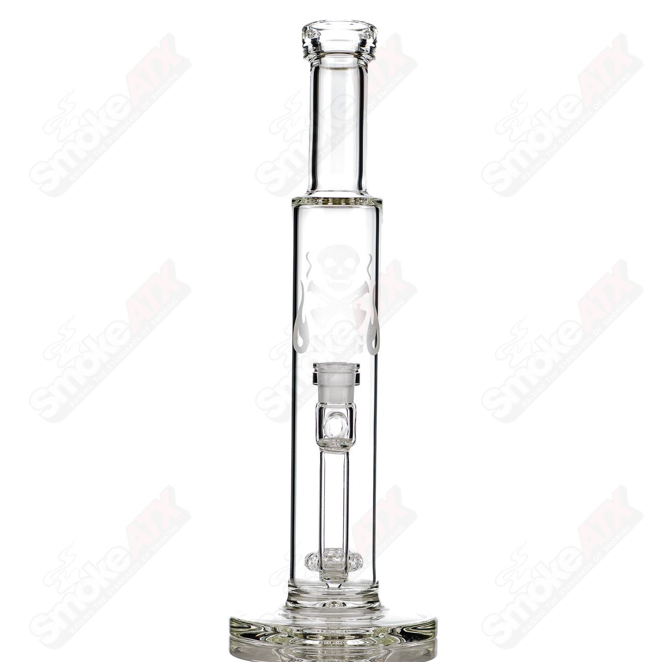 12in Clear Bent Neck Cutlass SPG - Smoke ATX