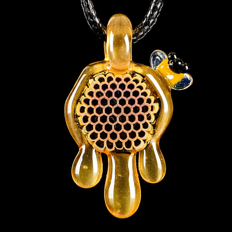 #2 Small Honeycomb Drip Pendant Joe P Glass