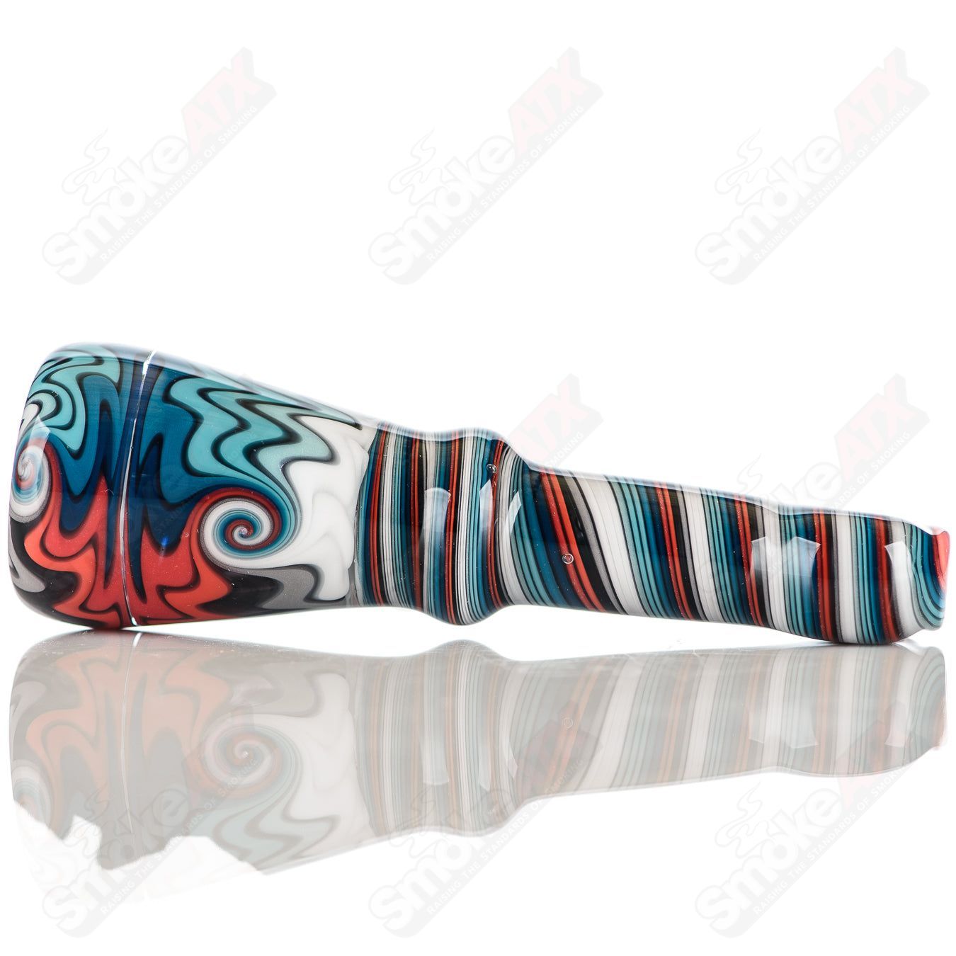 #14 Wig Wag Chillum Katy Wright Glass - Smoke ATX