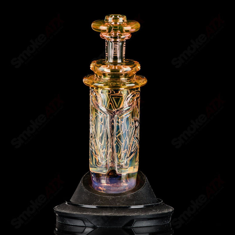 Fumed Columnar (Shatter No.1)  Peak Pro Top Avant Garde Glass - Smoke ATX