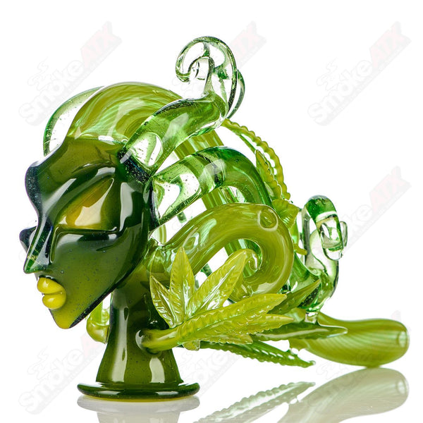 Lace Face Ganja Goddess Hashlock Dry Pipe (Signed #104) - Smoke ATX