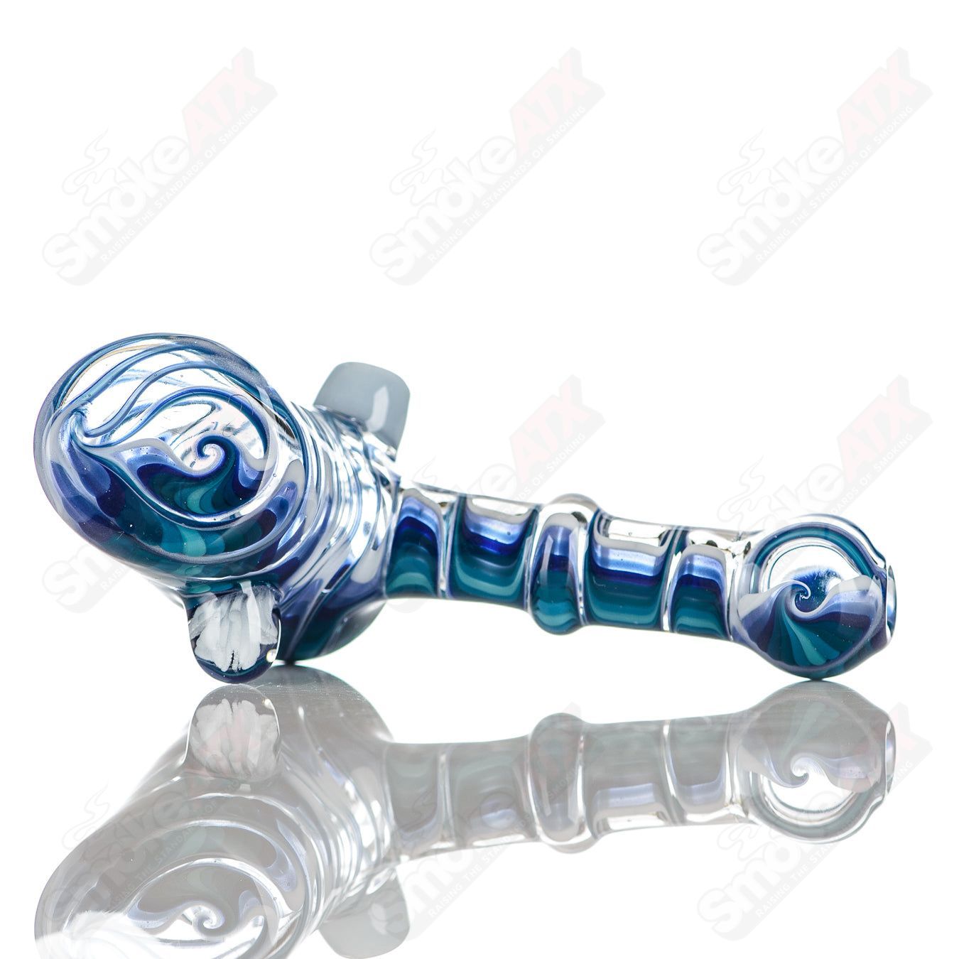 #2 Wig Wag Hammer Dry Pipe Katy Wright Glass - Smoke ATX