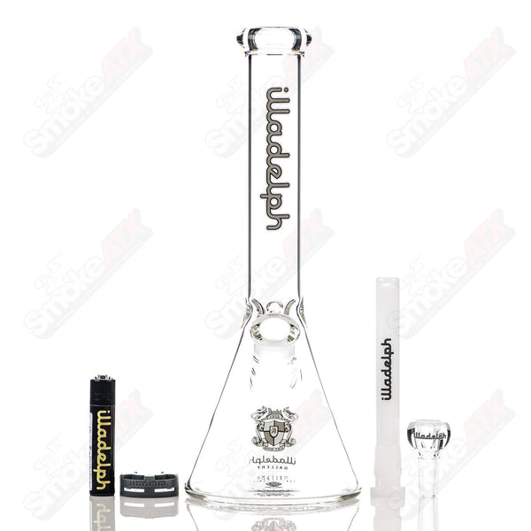 12" 5mm (Gray) Mini Beaker Illadelph - Smoke ATX