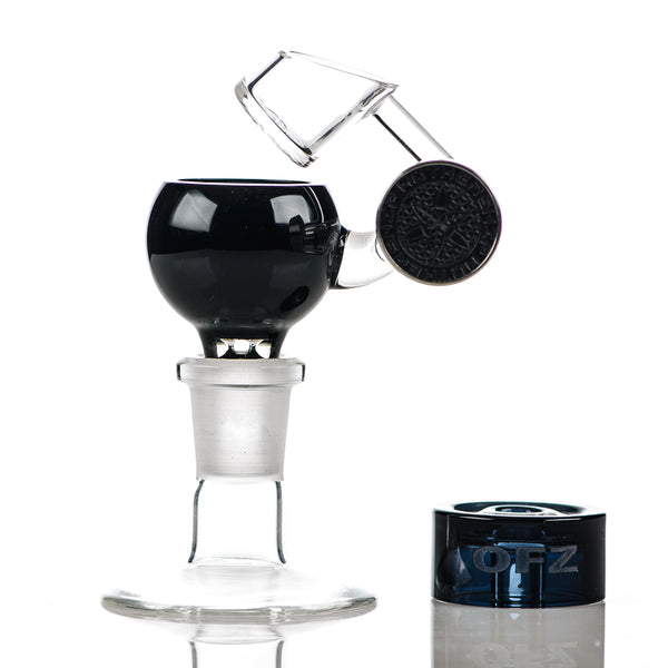 Black-Blue Megapot Set w Swing (Lefty) + Carb Cap Mothership - Smoke ATX