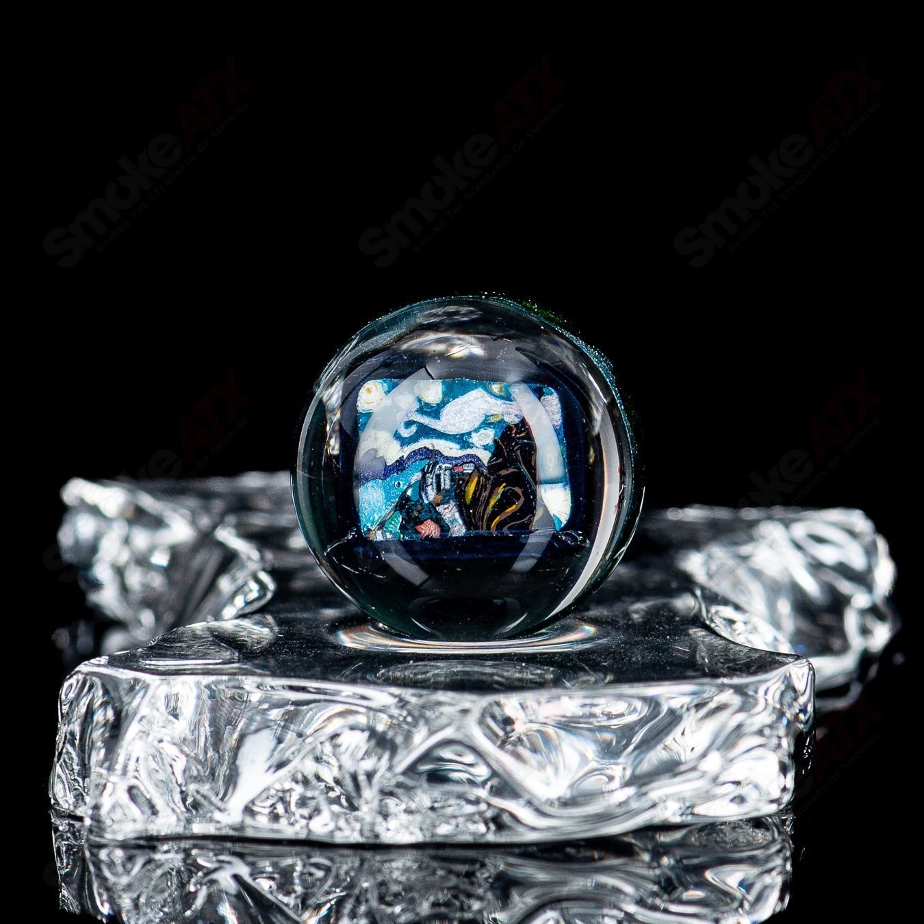 4pc Starry Night Slurper Set by Grimm Glass - Smoke ATX