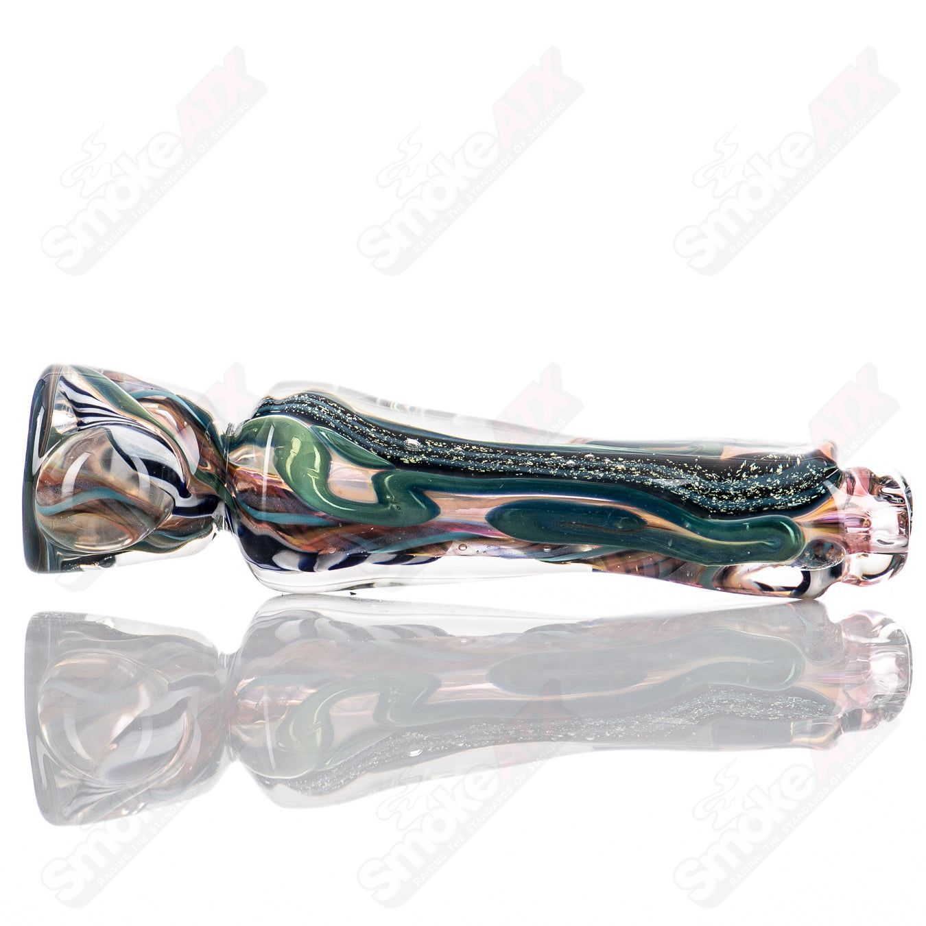 5 Lg ISO Bat Chillum by Molten - Smoke ATX