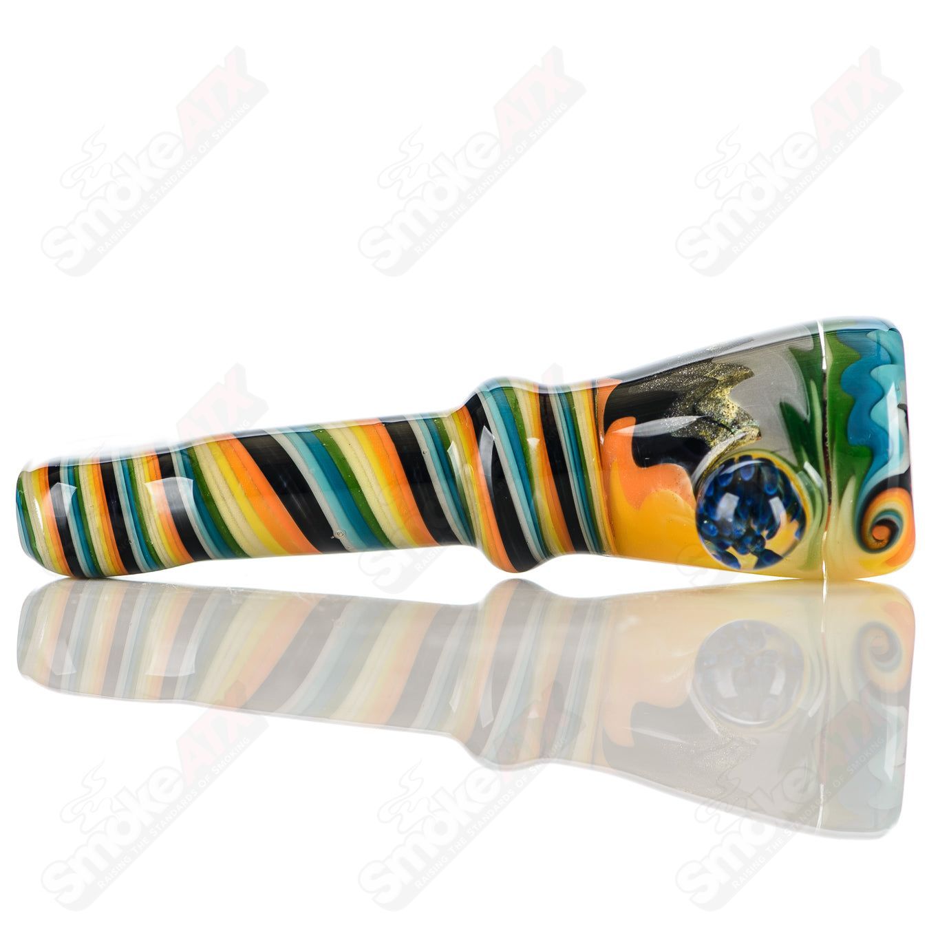 5 Wig Wag Chillum Katy Wright Glass - Smoke ATX