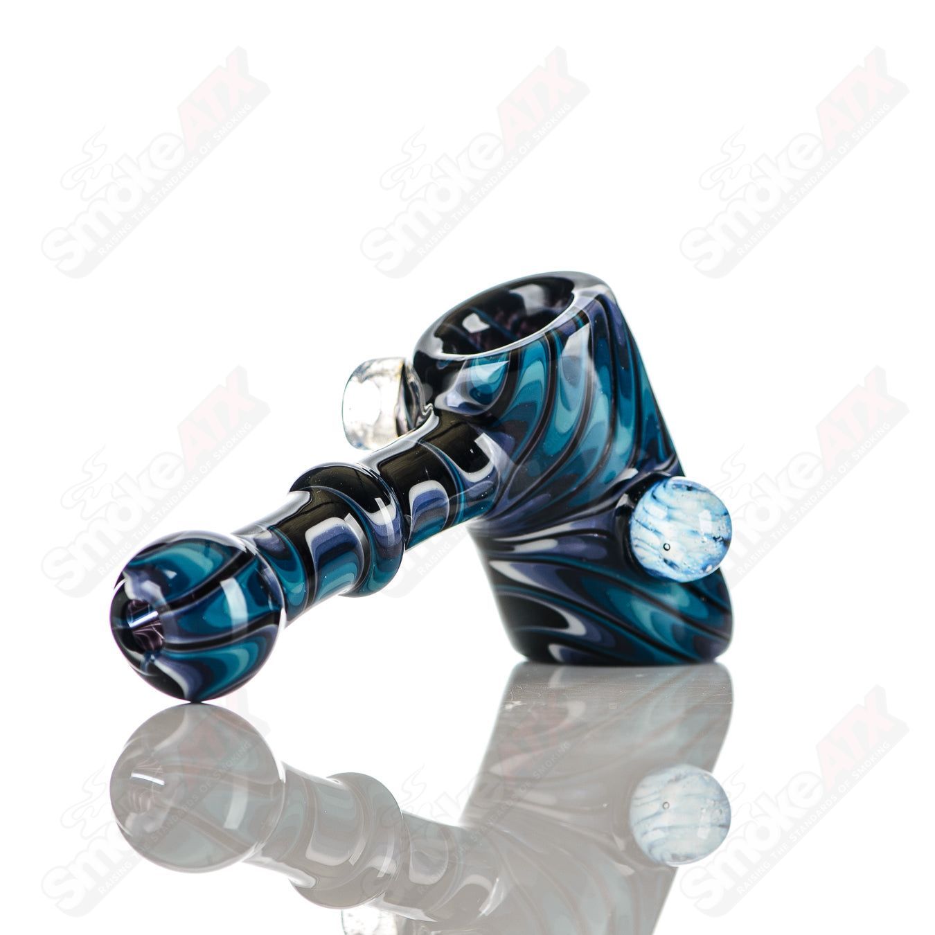 5 Wig Wag Hammer Dry Pipe Katy Wright Glass - Smoke ATX