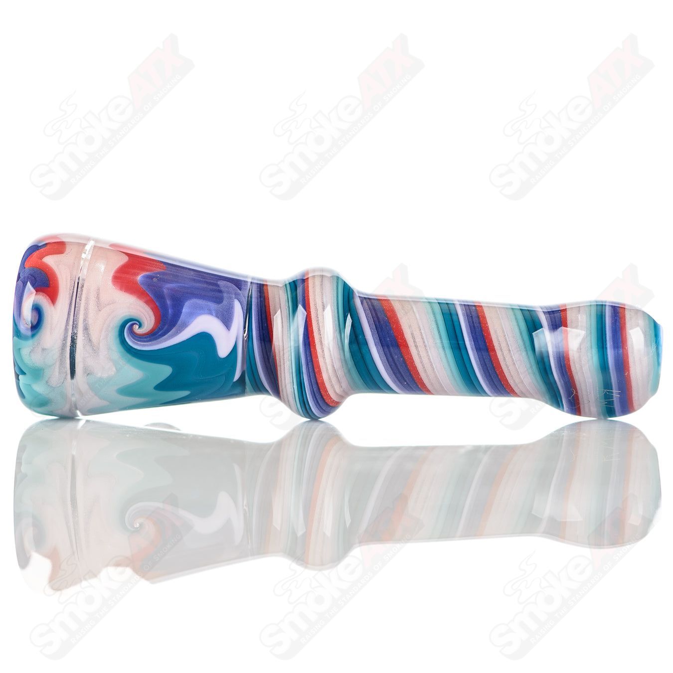 #2 Wig Wag Chillum Katy Wright Glass - Smoke ATX
