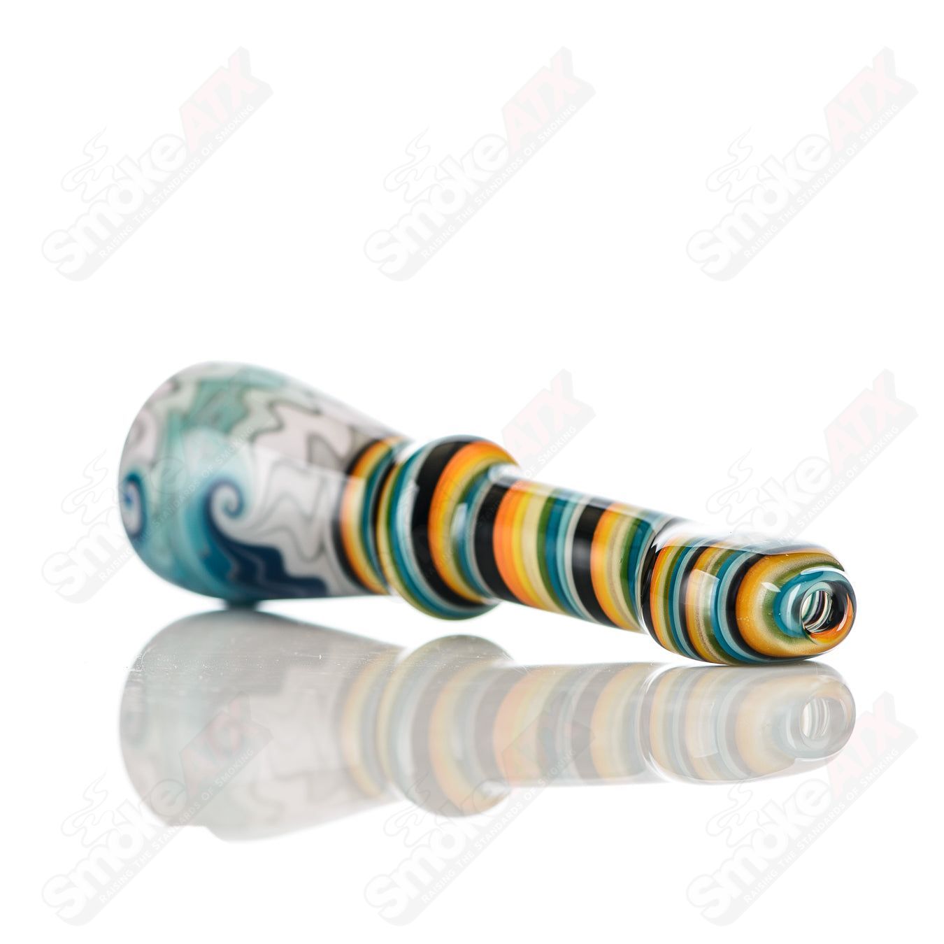 #11 Wig Wag Chillum Katy Wright Glass - Smoke ATX