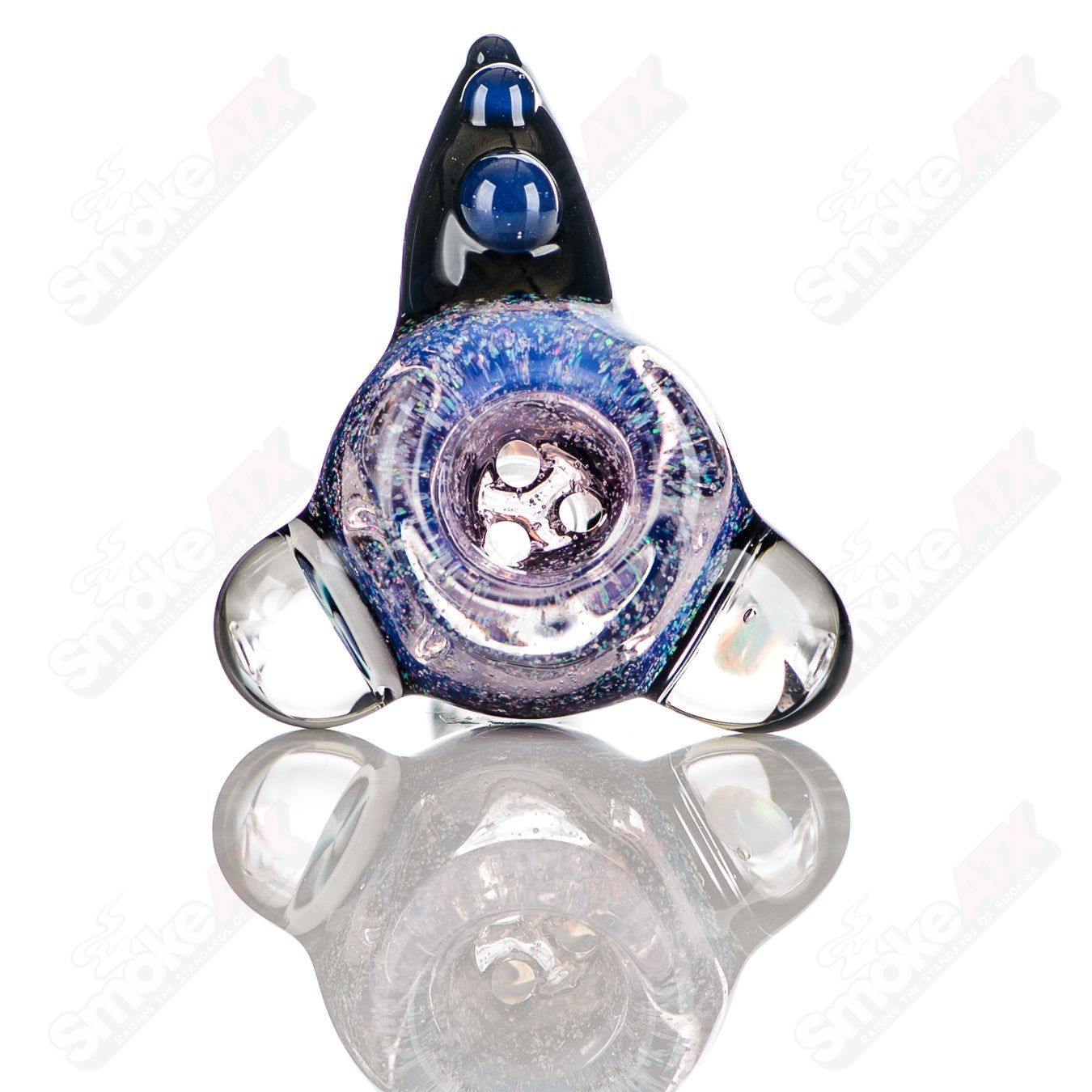 #3 14mm Color Worked Slide Bowl Jeremy from Oregon - Smoke ATX