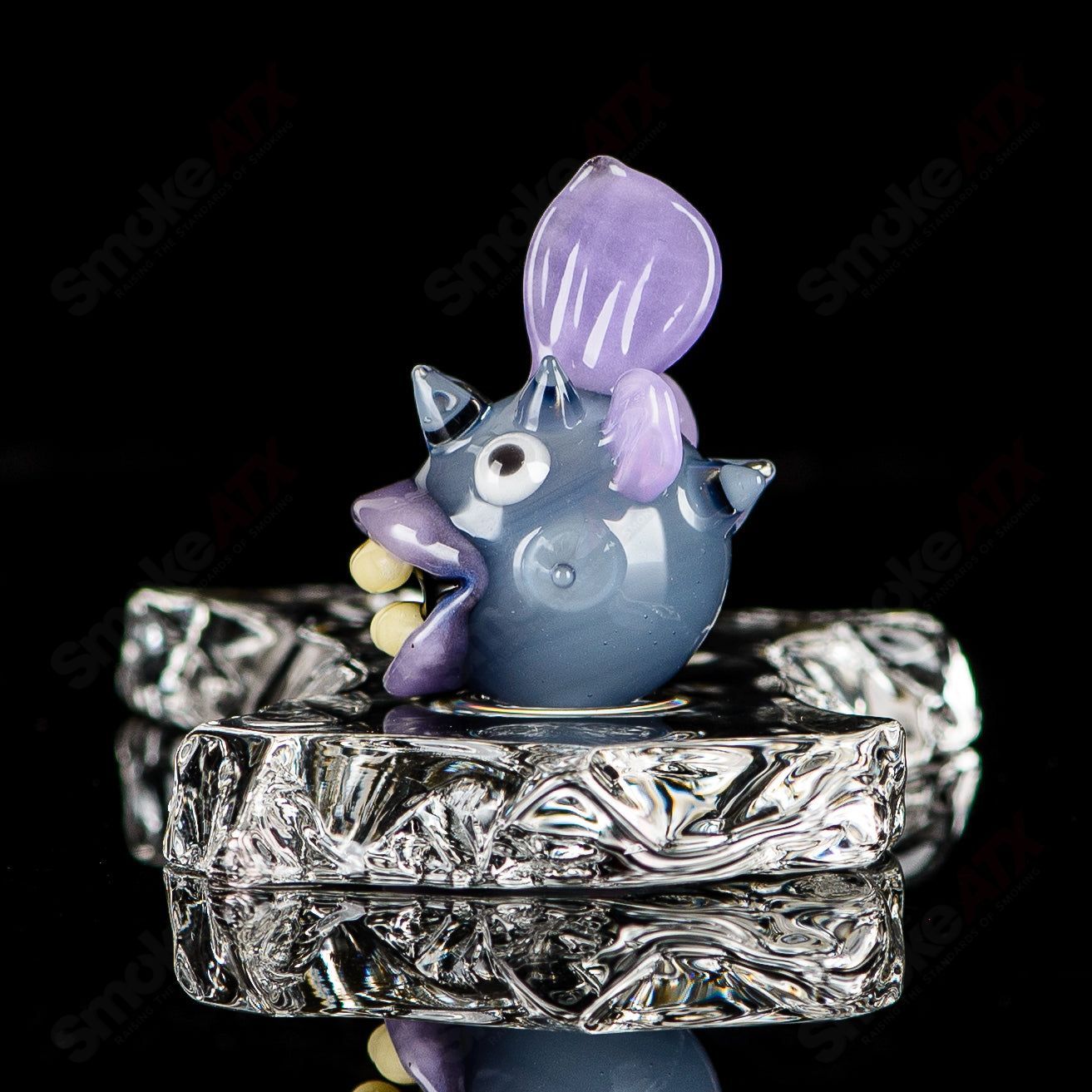 #4 Puffer Slurper Marble Chadd Lacy Glass - Smoke ATX
