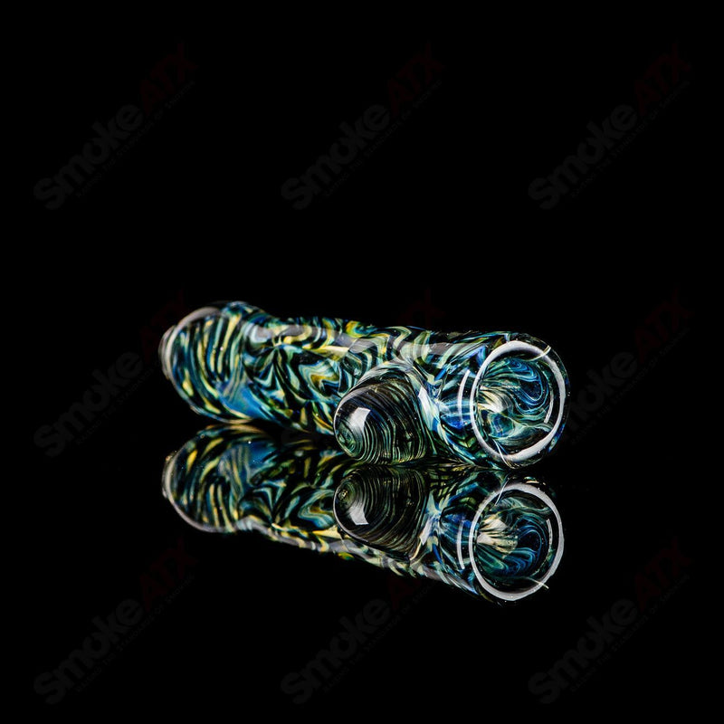 #14 I/O Worked Chillum Signed - JMK Glass