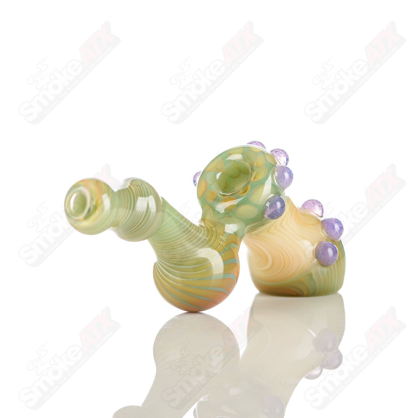 Color Hand Bubbler Pacer Glass - Smoke ATX
