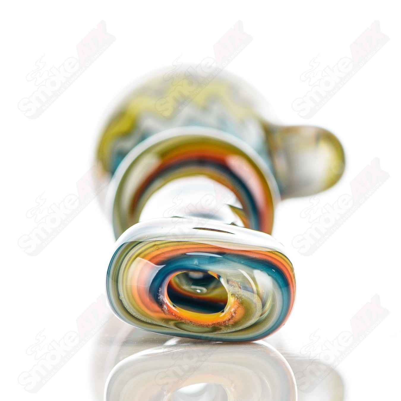 #1 Wig Wag Chillum Katy Wright Glass - Smoke ATX