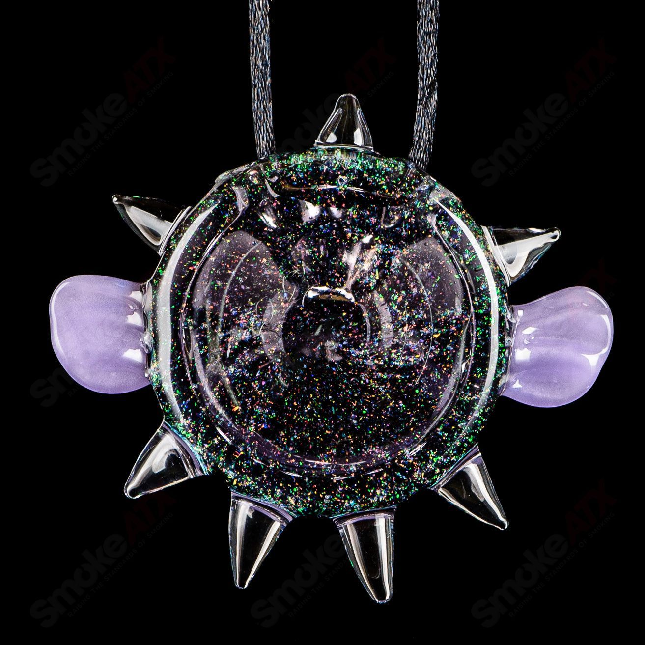 #4 Puffer Pendant Chadd Lacy Glass - Smoke ATX