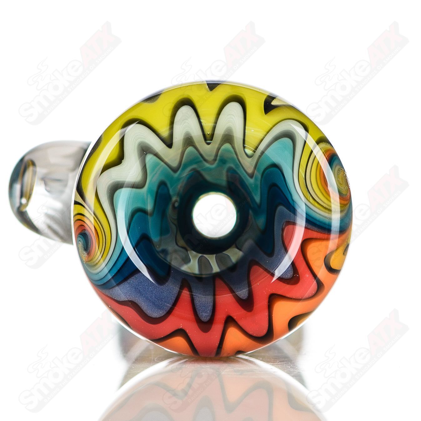 #1 Wig Wag Chillum Katy Wright Glass - Smoke ATX