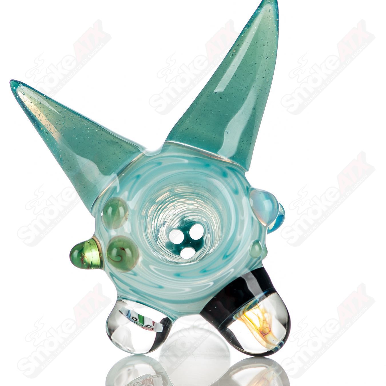 #6 19mm Full Color Worked Horn Milli Bowl JMass - Smoke ATX
