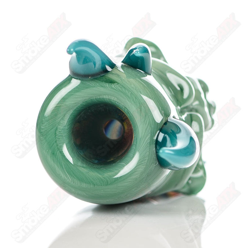 Color Worked Skull Hitter Ghost Glass - Smoke ATX